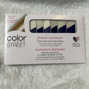Color Street Nail Polish Strips - The Right Angle French Mani New In Package